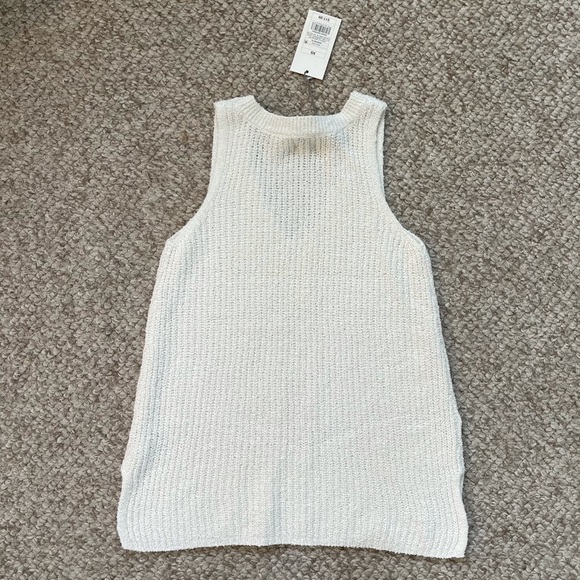 A new day XS Cream Knit Tank V-Neck NWT - Picture 6 of 8